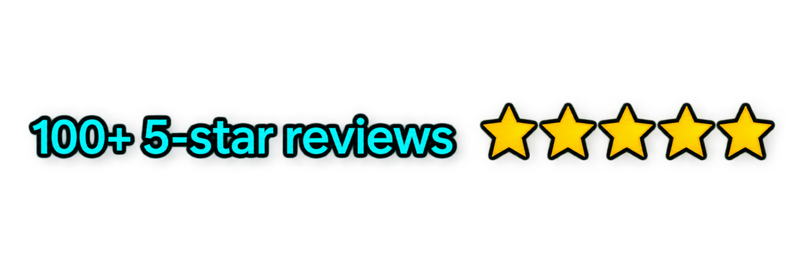 100+ 5-star reviews